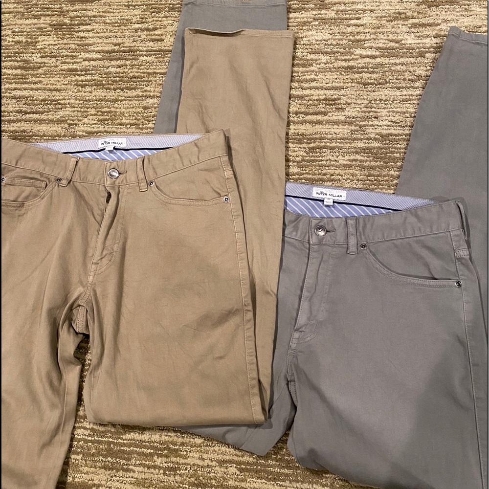 2 Peter Millar Ultimate Sateen Five-Pocket Pants